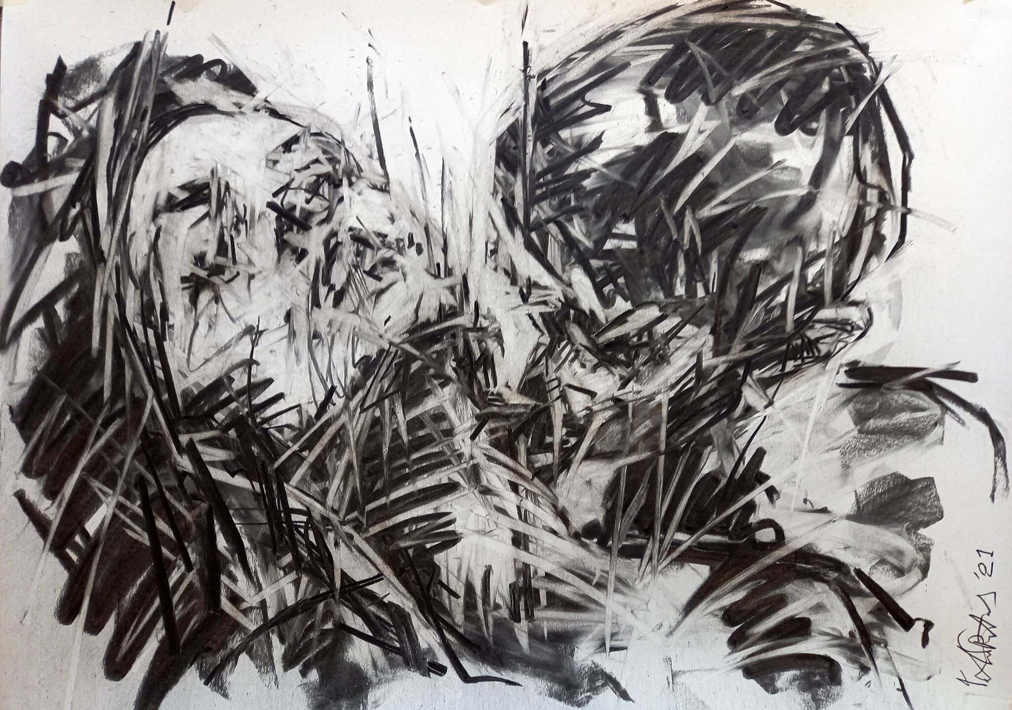 When charcoal becomes memory