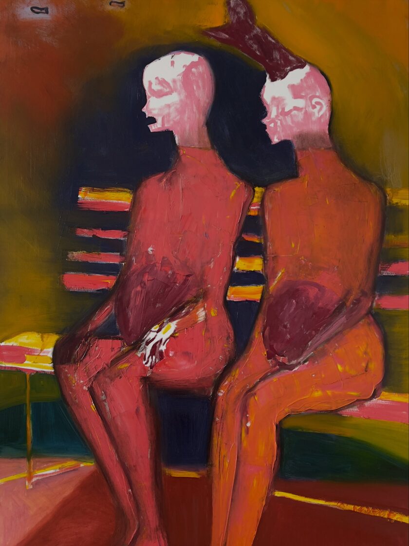Laukiančiosios / oil on canvas / 202+